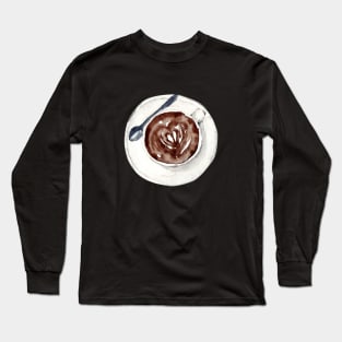 Cup of Mochaccino with Latte Art Long Sleeve T-Shirt